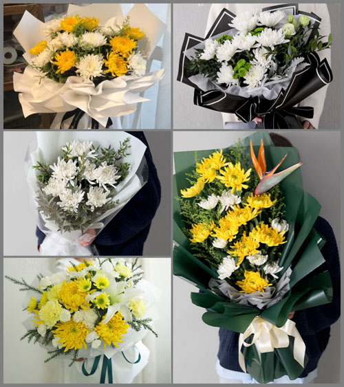 江苏南通海门市四甲镇闸南村白事花束代送